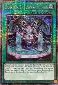Runick Fountain (Quarter Century Secret Rare) #RA04-EN296
