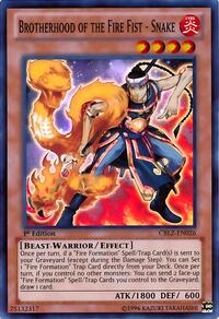 Brotherhood of the Fire Fist - Snake #CBLZ-EN026