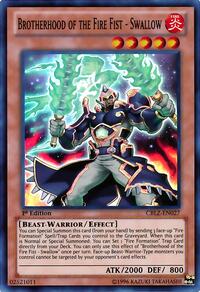 Brotherhood of the Fire Fist - Swallow #CBLZ-EN027