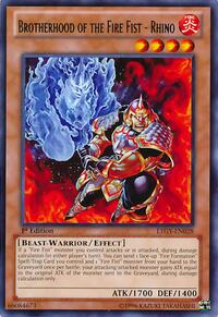Brotherhood of the Fire Fist - Rhino #LTGY-EN028
