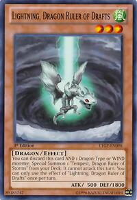Lightning, Dragon Ruler of Drafts #LTGY-EN098
