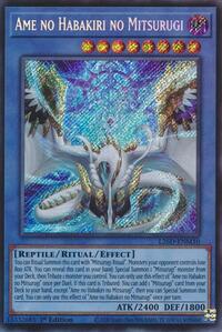Ame no Habakiri no Mitsurugi (Secret Rare) #L26D-ENM10