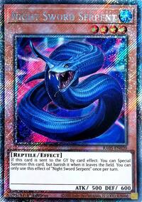 Night Sword Serpent (Platinum Secret Rare) #RA05-EN020