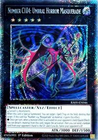 Number C104: Umbral Horror Masquerade (Platinum Secret Rare) #RA05-EN046