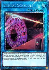 Special Schedule (Platinum Secret Rare) #RA05-EN060