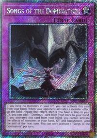 Songs of the Dominators (Platinum Secret Rare) #RA05-EN081