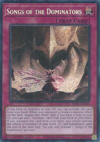 Songs of the Dominators (Secret Rare) #RA05-EN081