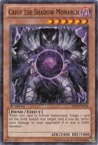 Caius the Shadow Monarch (Starfoil) #BP01-EN018