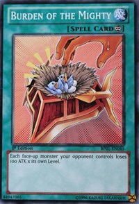 Burden of the Mighty (Starfoil) #BP01-EN045