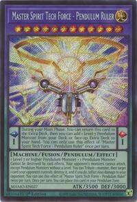 Master Spirit Tech Force - Pendulum Ruler  (Secret Rare) #MAMO-EN027
