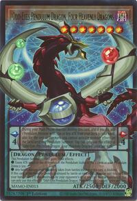 Odd-Eyes Pendulum Dragon, Four Heavenly Dragons (Extended Art) #MAMO-EN013
