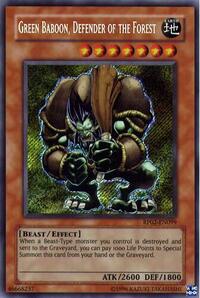 Green Baboon, Defender of the Forest #RP02-EN099