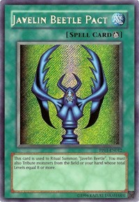 Javelin Beetle Pact (Secret Rare) #PP01-EN012