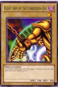 Right Arm of the Forbidden One (Green) #DL11-EN004