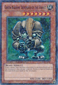 Green Baboon, Defender of the Forest #DT03-EN057