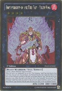 Brotherhood of the Fire Fist - Tiger King #PGLD-EN045