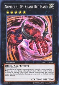Number C106: Giant Red Hand #DRLG-EN049