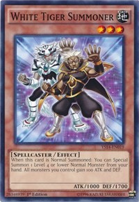 White Tiger Summoner #YS14-EN019