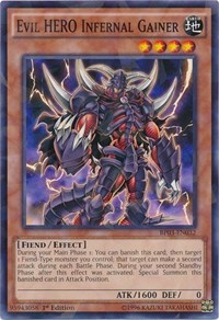 Evil HERO Infernal Gainer (Shatterfoil) #BP03-EN032