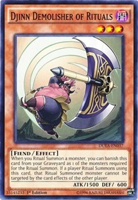 Djinn Demolisher of Rituals #DUEA-EN037