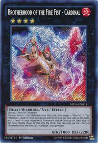 Brotherhood of the Fire Fist - Cardinal #MP14-EN031
