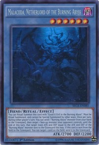 Malacoda, Netherlord of the Burning Abyss (Ghost Rare) #SECE-EN085