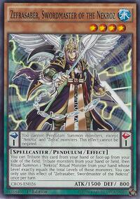 Zefrasaber, Swordmaster of the Nekroz #CROS-EN026