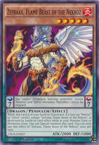 Zefraxa, Flame Beast of the Nekroz #CROS-EN027