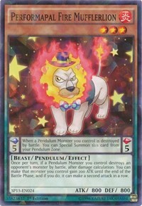 Performapal Fire Mufflerlion (Shatterfoil) #SP15-EN024